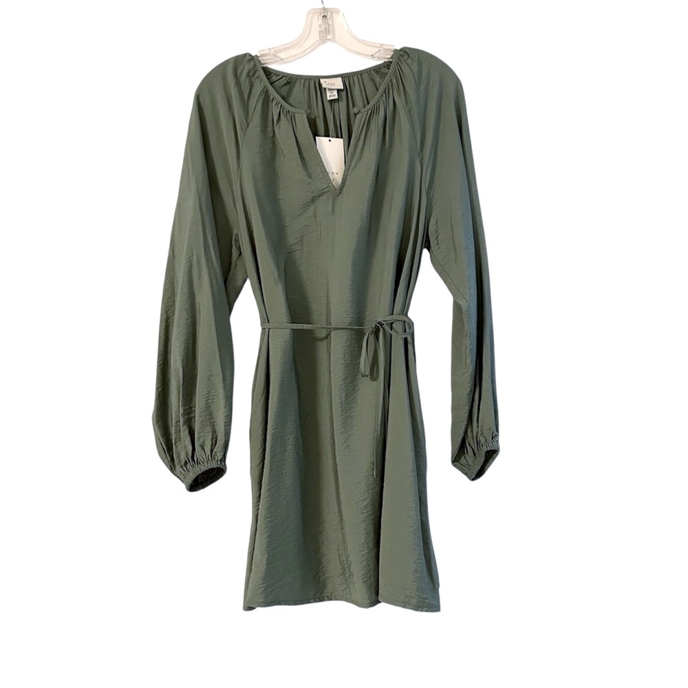 NWT A New Day - Long Sleeve Olive Green Dress